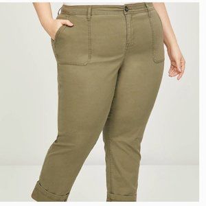 Lane Bryant High-Rise Straight Crop Cargo Pant Size 22 NWT